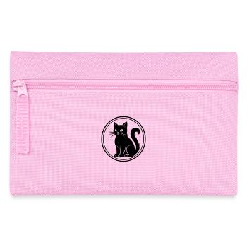 black cat - Pencil Case - pink - Front