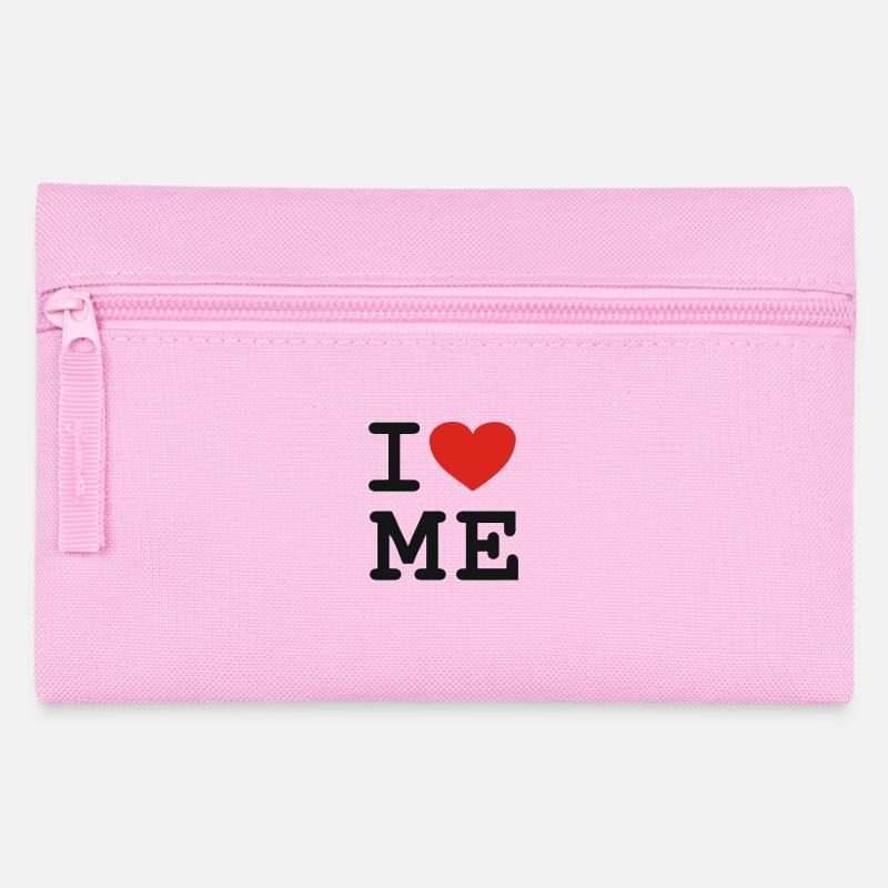 I love me - Federtasche - Rosa