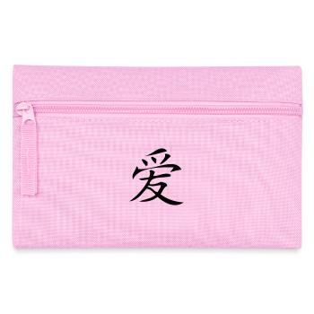 asia_sign_love - Pencil Case - pink - Front
