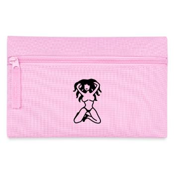Pin up Girl - Line - Pencil Case - pink - Front