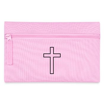 Croix Chrétienne (V) - Pencil Case - pink - Front