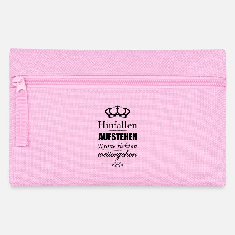 hinfallen krone richten - Federtasche - Rosa