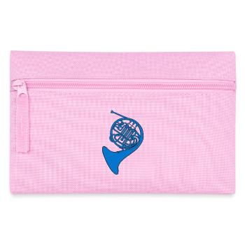 blue french horn - Federtasche - Rosa - Vorne