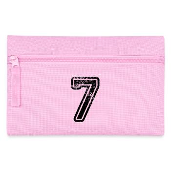 7 - Nummer - Federtasche - Rosa - Vorne