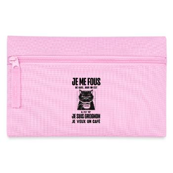 je veux du café - Trousse - rose - Devant
