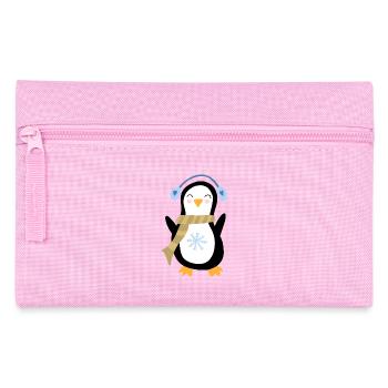 Winter Penguin - Pencil Case - pink - Front