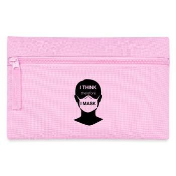 I think therefore I mask - Pencil Case - pink - Front