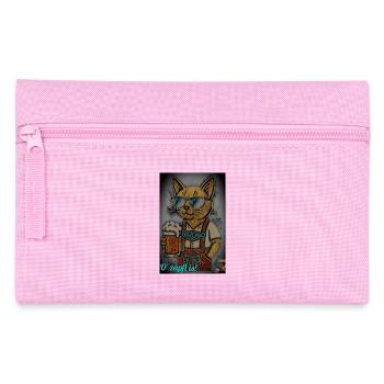 Oktober-fest Katzenbier - Federtasche - Rosa - Vorne