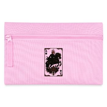 Flammender Ritter auf Pferd Ass Spaten - Federtasche - Rosa - Vorne