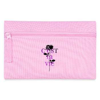 C'est La Vie mood vibe - Pencil Case - pink - Front