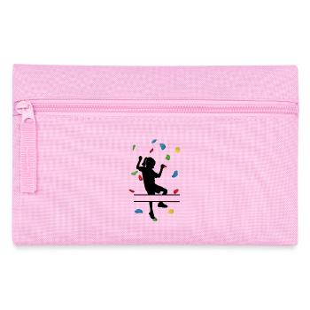 Climbing Wall Girl – Individuelle Klettererin - Federtasche - Rosa - Vorne