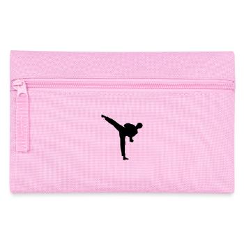 taekwondo high kick coup de pied combat - Trousse - rose - Devant