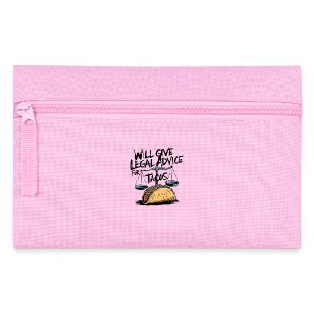 De l’humour pour les avocats et les amateurs de tacos - Trousse - rose - Devant
