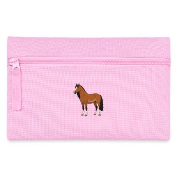 Exmoor horse reel - Pencil Case - pink - Front
