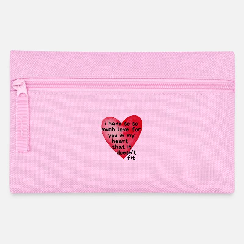 SO much love - Federtasche - Rosa