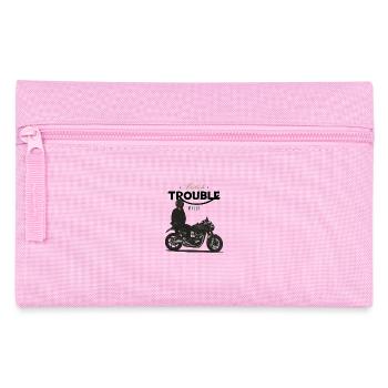 Modern Classic // Custom // Motorcycle - Pencil Case - pink - Front