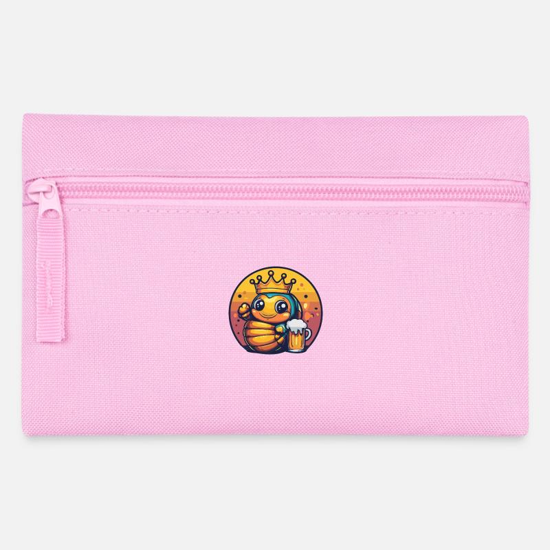 Wurm Bier - Federtasche - Rosa