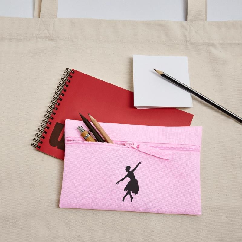 Vector Ballet dancer Silhouette Pencil Case