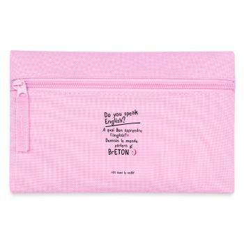 humour citation breton speak anglais - Trousse - rose - Devant