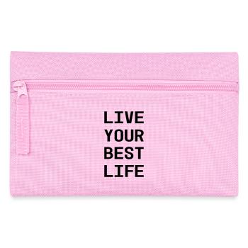 live your best life - Pencil Case - pink - Front