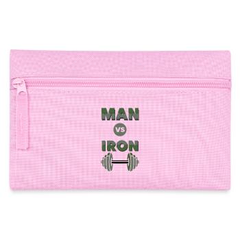 Mann gegen Eisen, Fit Vibes, Muskelmodus, Power Pulse, - Federtasche - Rosa - Vorne