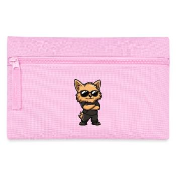 Pomeranian Dog Comic - Pencil Case - pink - Front