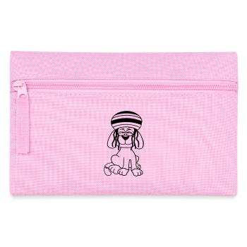 Dog Reggae Dreadlocks Hat Chill Relaxed Cool - Pencil Case - pink - Front