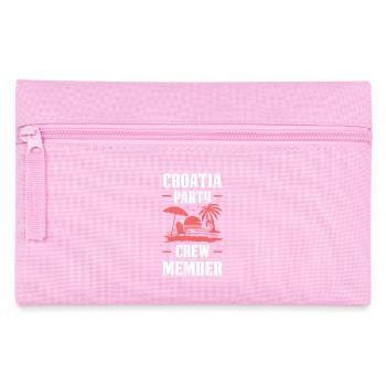 Équipe de fête en Croatie - Trousse - rose - Devant