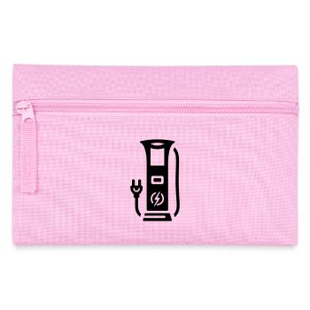 Borne de recharge électromobilité symbole électricité - Trousse - rose - Devant