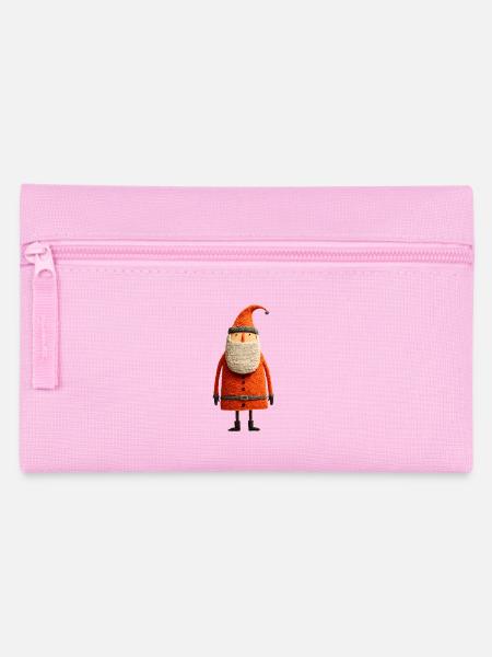 Weihnachtsmann / Nikolaus - Federtasche - Rosa