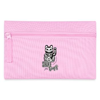 Skelett Winkekatze - Shake your Bones - Federtasche - Rosa - Vorne