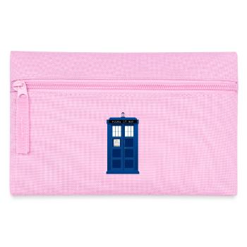 Police box tardis - Pencil Case - pink - Front