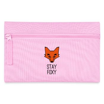 Fuchs stay foxy fox - Pencil Case - pink - Front