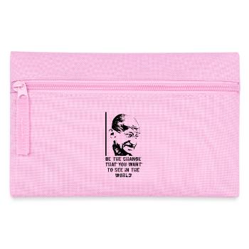 Mahatma Gandhi - Pencil Case - pink - Front
