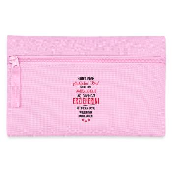 Erzieherin Tasse - Federtasche - Rosa - Vorne