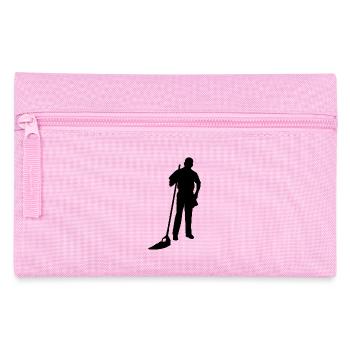 putzen cleaning putzfrau broom wischmop51 - Federtasche - Rosa - Vorne
