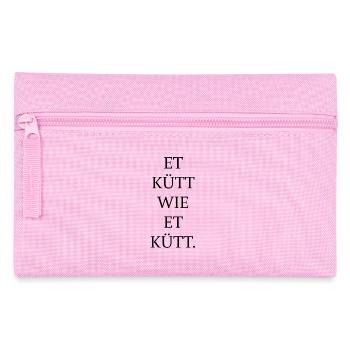 Et kütt wie et kütt | Kölsches Grundgesetz - Federtasche - Rosa - Vorne