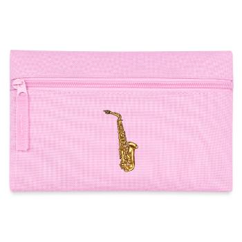 Saxophone Saxofon - Federtasche - Rosa - Vorne