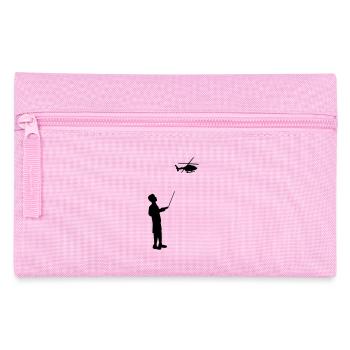 Remote-controlled model helicopter remote control - Pencil Case - pink - Front