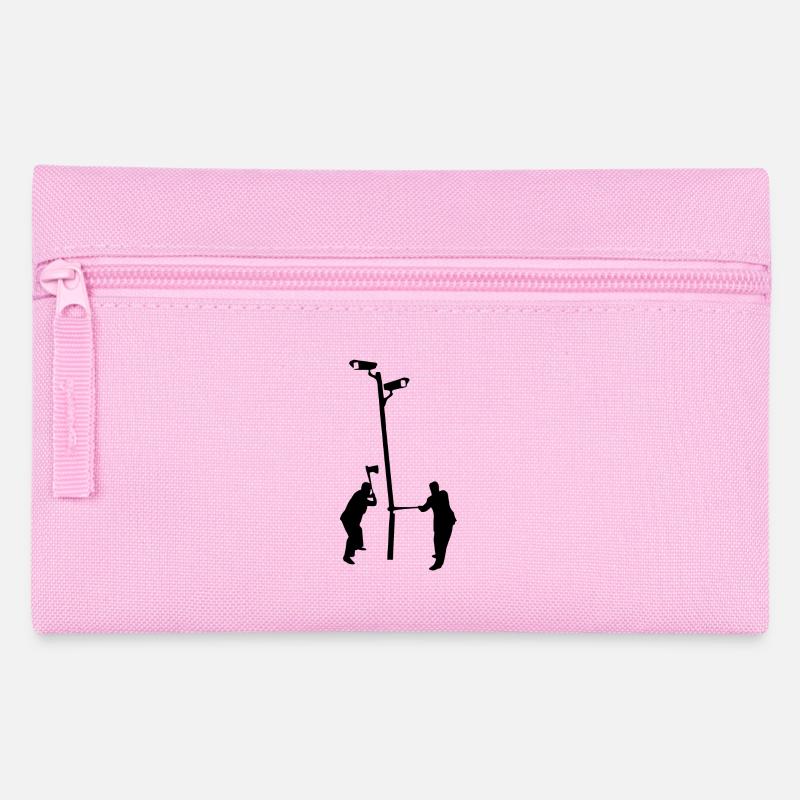 Überwachung - Federtasche - Rosa