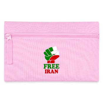 Free iran - Federtasche - Rosa - Vorne