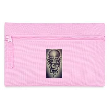 Logo du crâne - Trousse - rose - Devant