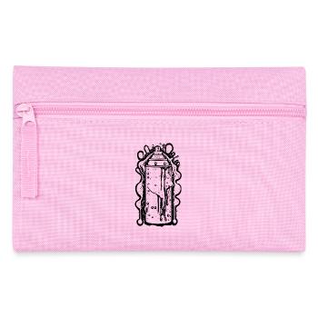 Coole Comic Sprühdose mit Tropfen - Federtasche - Rosa - Vorne