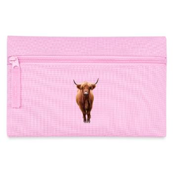 Scottish Highland cattle - Pencil Case - pink - Front