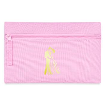 Ehepaar Gold Braut Bräutigam Hochzeit - Federtasche - Rosa - Vorne