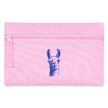 Motif de silhouette du chien bleu - Trousse - rose - Devant