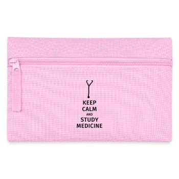 keep calm and study medicine - Pencil Case - pink - Front