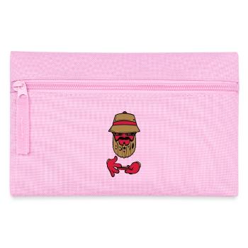 logo beard bob - Trousse - rose - Devant
