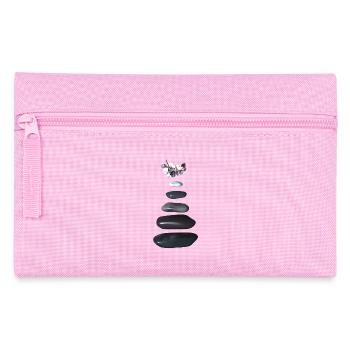 Pebbles and orchid zen - Pencil Case - pink - Front