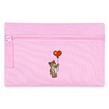 Bear with ball - Pencil Case - pink - Front